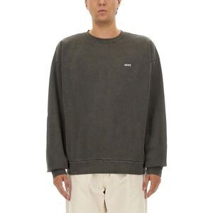 OBEY Crew Neck Sweatshirt Men BLACK Sweaters & Cardigans